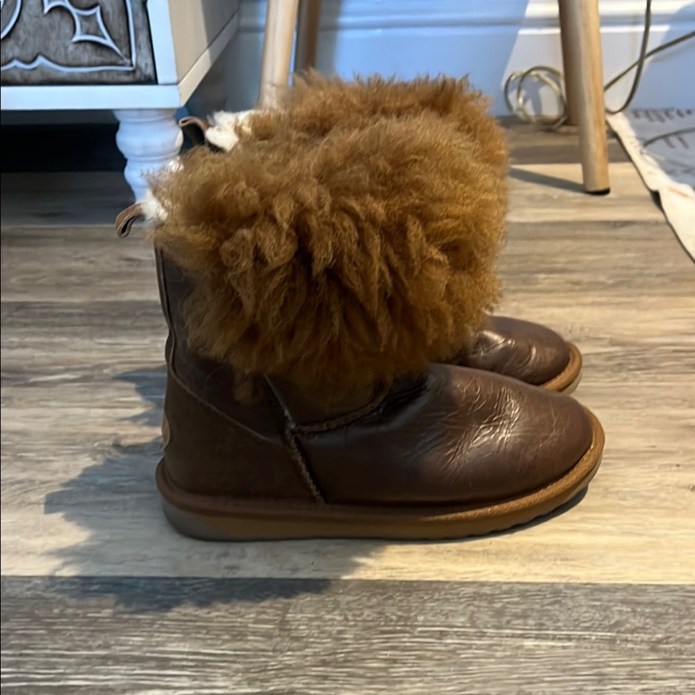 Brown Shearling Boots